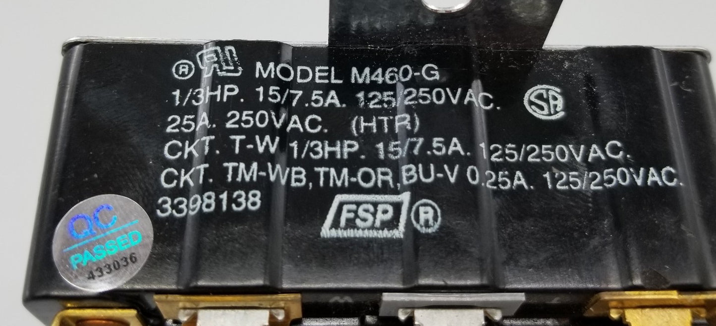 OEM Replacement for WHIRLPOOL DRYER TIMER 3398138