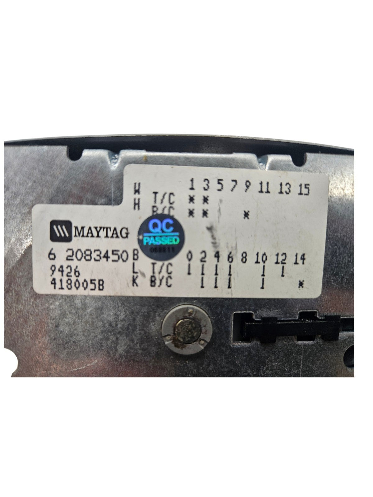 OEM Replacement for Maytag Washer Timer 62083450