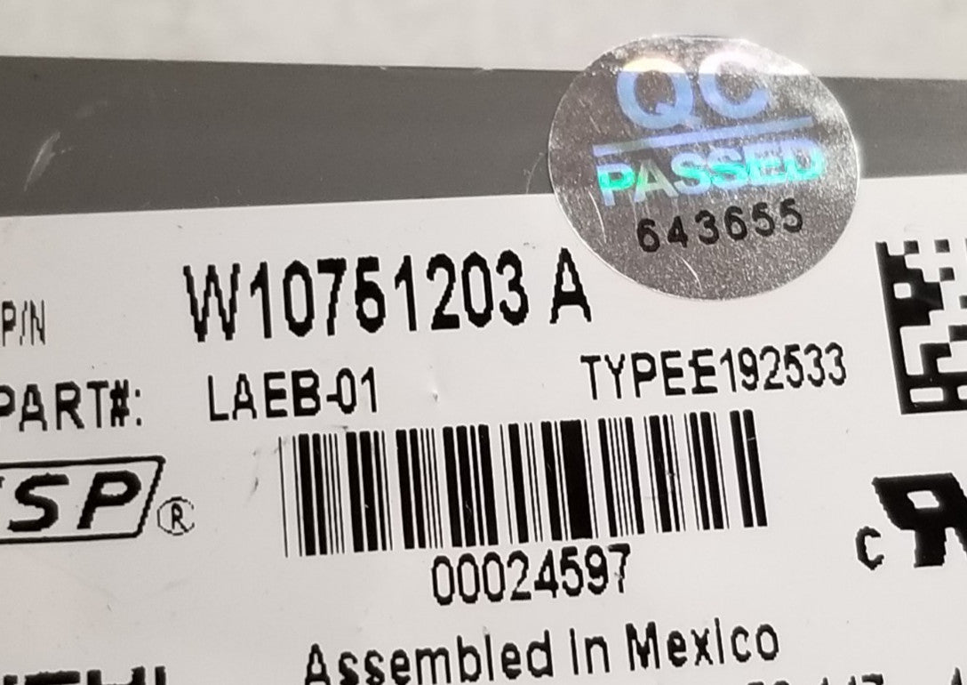 OEM Replacement for Whirlpool Washer Control W10761203