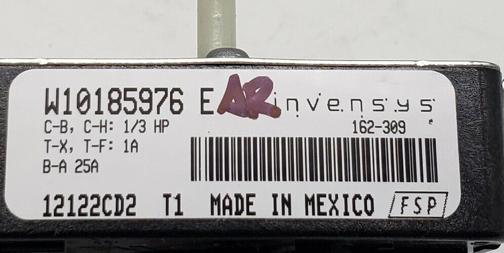 OEM Replacement for Whirlpool Dryer Timer W10185976E