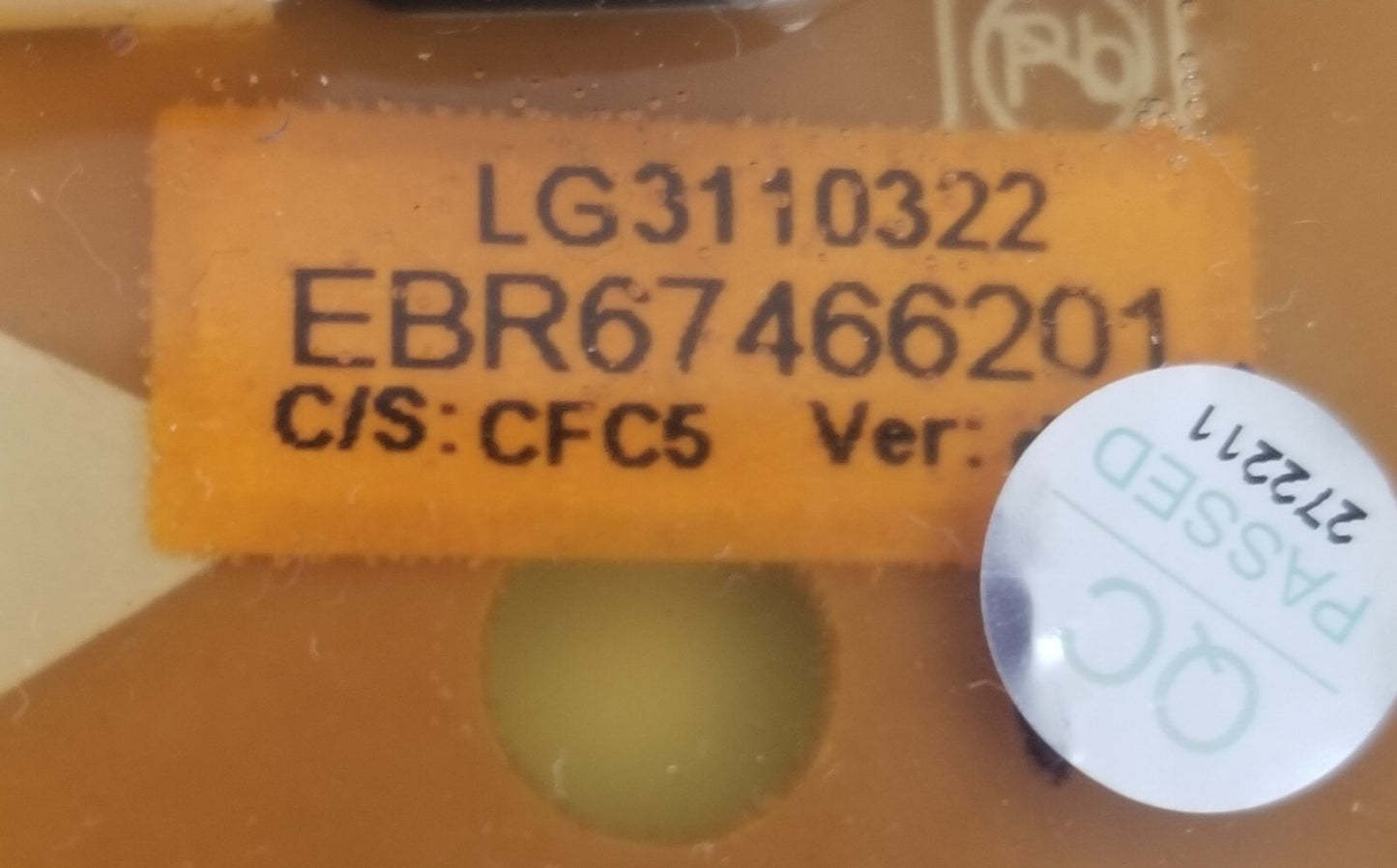 Replacement for LG Washer Control Board EBR67466201 EBR67466101