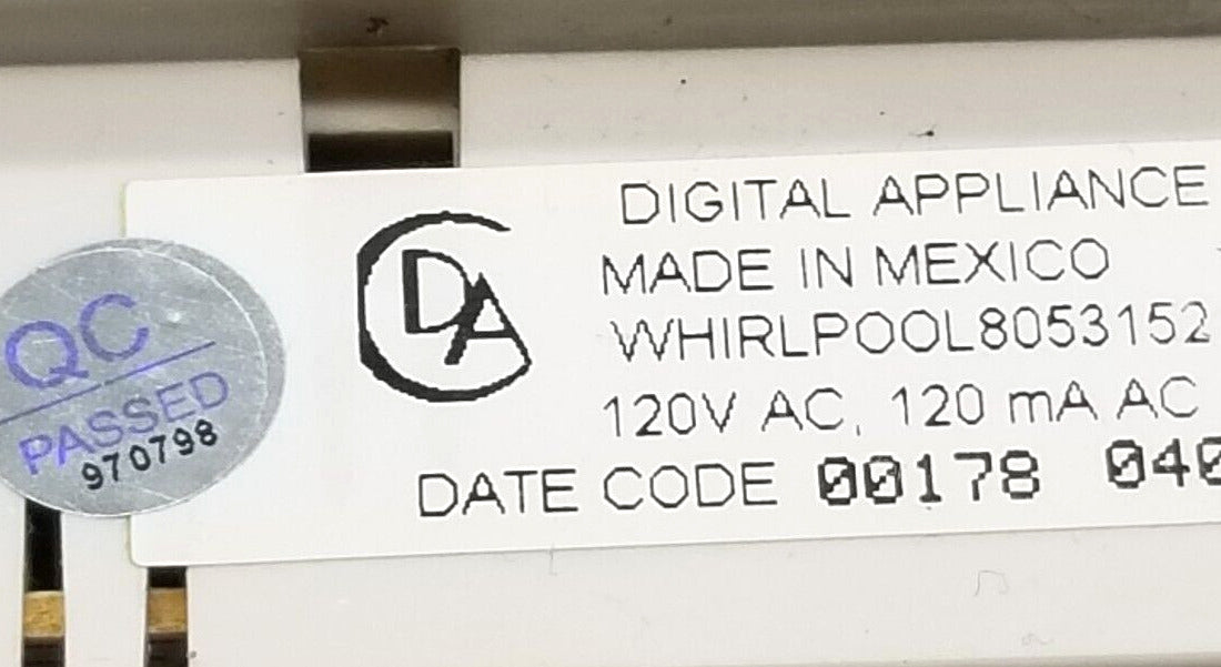 OEM Replacement for Whirlpool Range Control 8053152