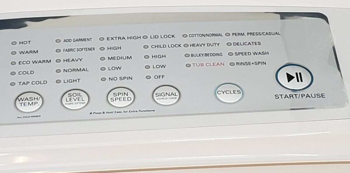 Genuine OEM Replacement for LG Washer Control Panel EBR73249001