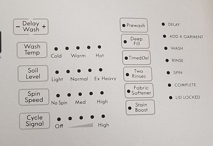 OEM Replacement for Whirlpool Washer Control Panel W11035070