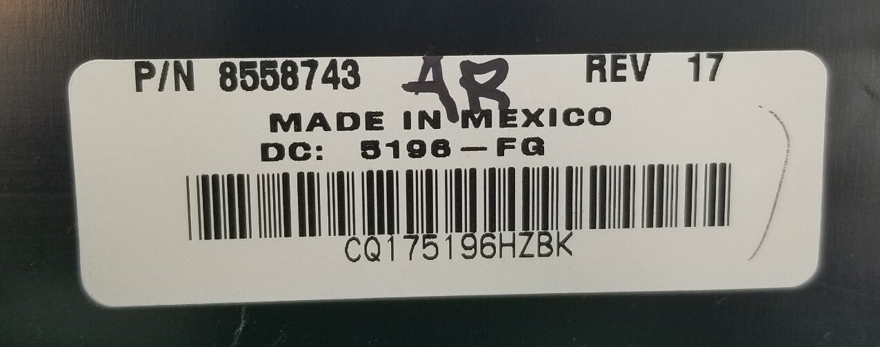 OEM Replacement for Whirlpool Dryer Control 8558743  W10128437