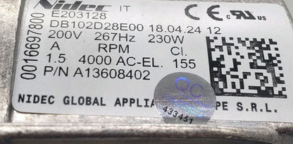 New OEM Replacement for Electrolux Dryer Motor A13608402 808643202