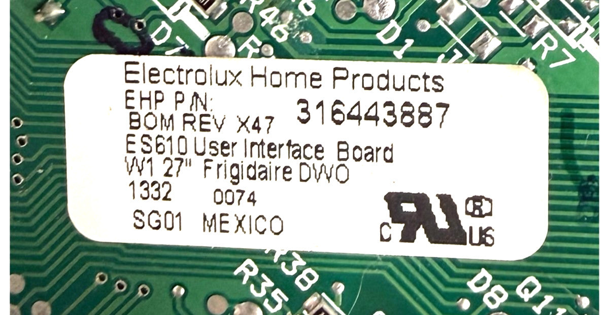 OEM Replacement for Frigidaire Oven Control 316443887