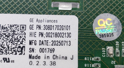 OEM Replacement for GE Washer Control Board 308D1702G101