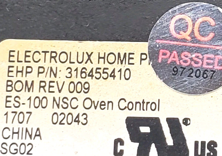 OEM Replacement for Frigidaire Range Control 316455410   ~ ~