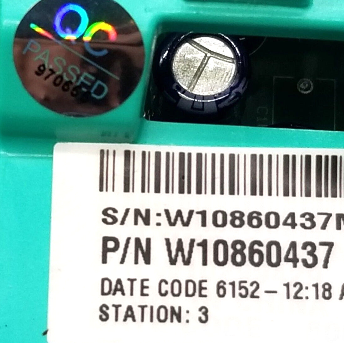 OEM Replacement for Whirlpool Washer Control W10860437
