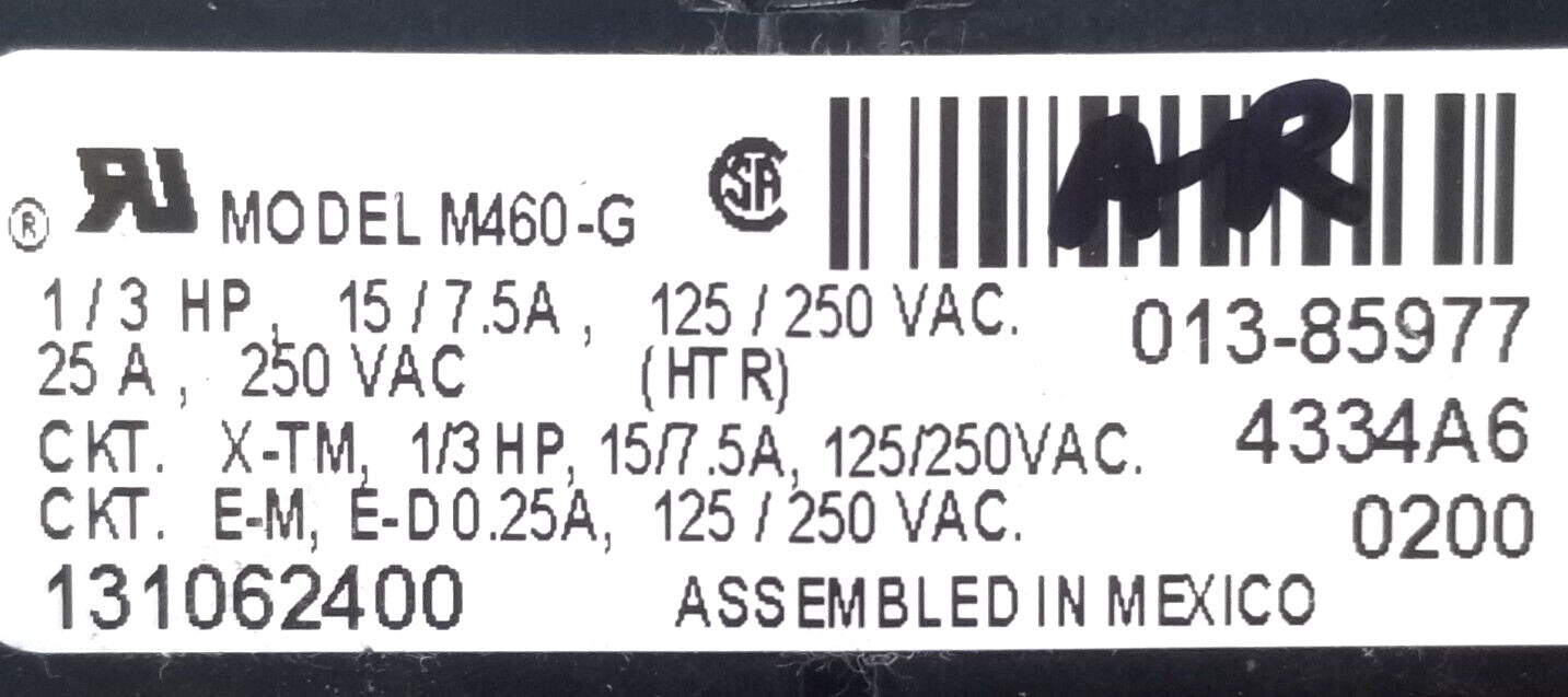 OEM Replacement for Frigidaire Dryer Timer 131062400   ~   ~