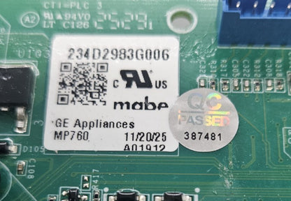 OEM Replacement for GE Dryer Control 234D2983G006