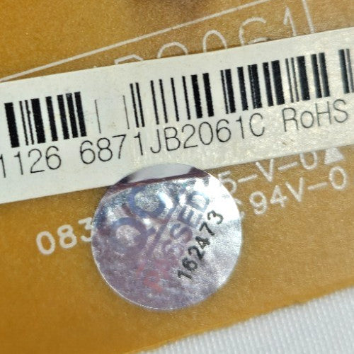 OEM Replacement for LG Fridge Control Board 6871JB2061C