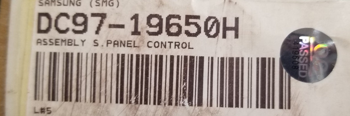 New OEM Replacement for Samsung Washer Control Panel DC97-19650H