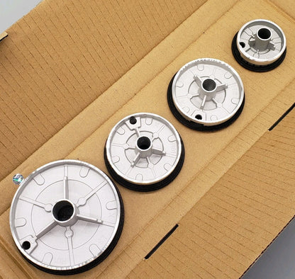 New OEM Replacement for Midea Oven Flame Spreader/Burner Cap Set for MGR30S2AST
