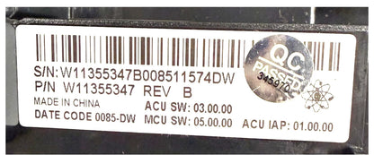 OEM Replacement for Whirlpool Washer Control W11355347