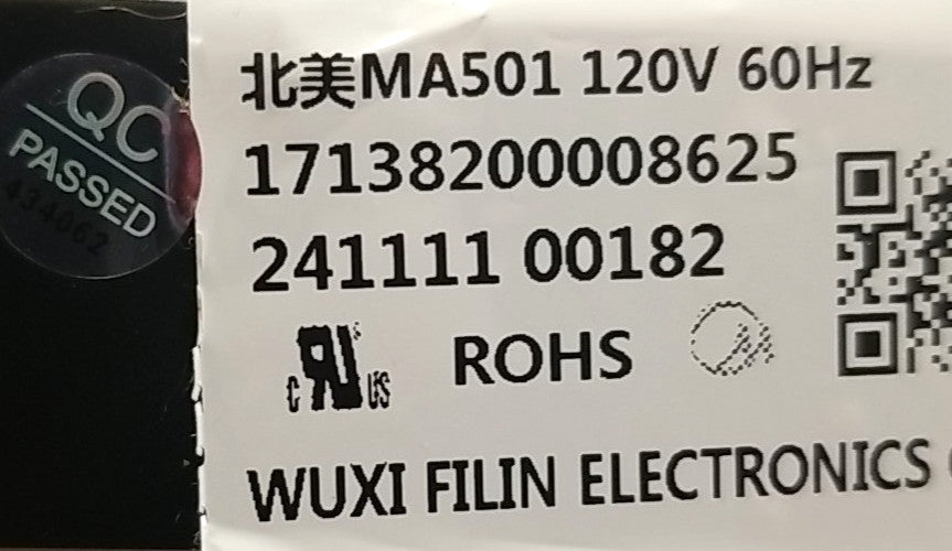 New OEM Replacement for Midea Dryer Display Control 17138200008625