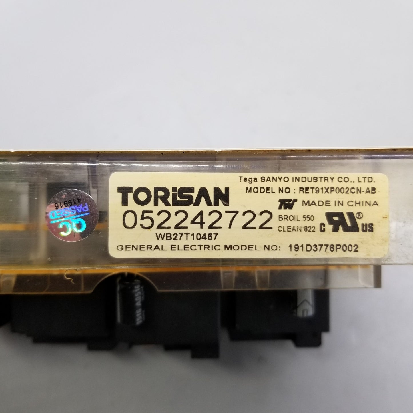 OEM Replacement for GE Oven Control Board 191D3776P002