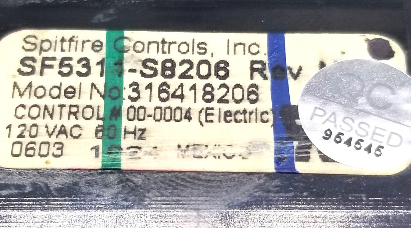 OEM Replacement for Frigidaire Range Control  316418206