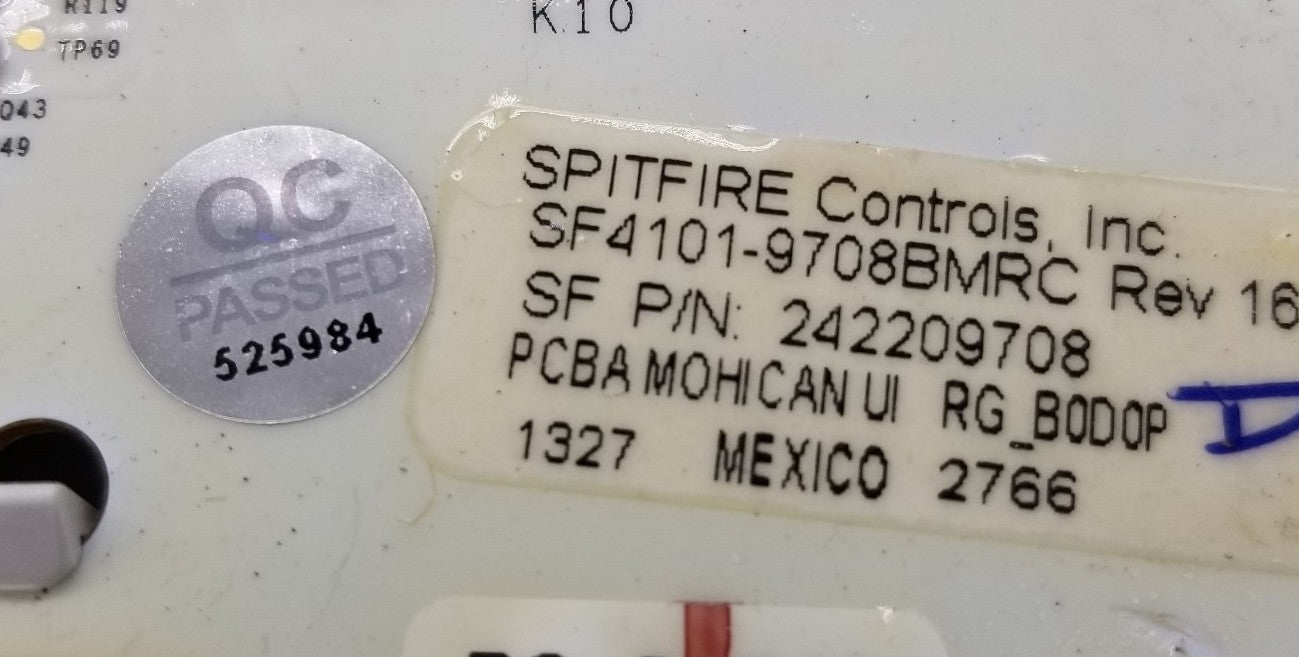 OEM Replacement for Electrolux Fridge Control 242209708