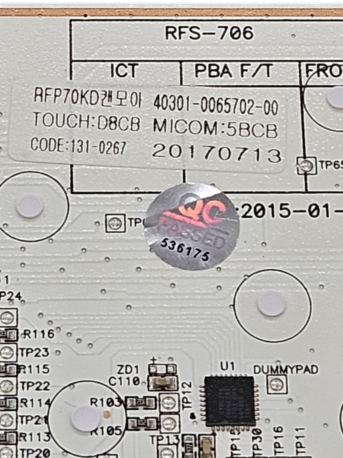 OEM Replacement for Kenmore Fridge Control Board 40301-0065702-00