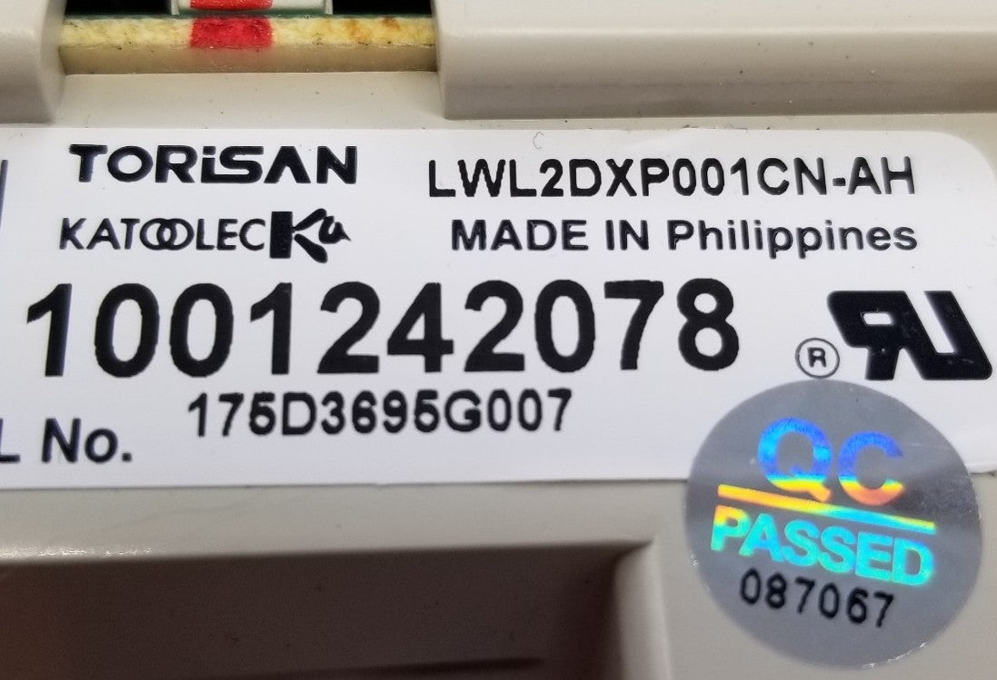 OEM Replacement for GE Washer Control 175D3695G007