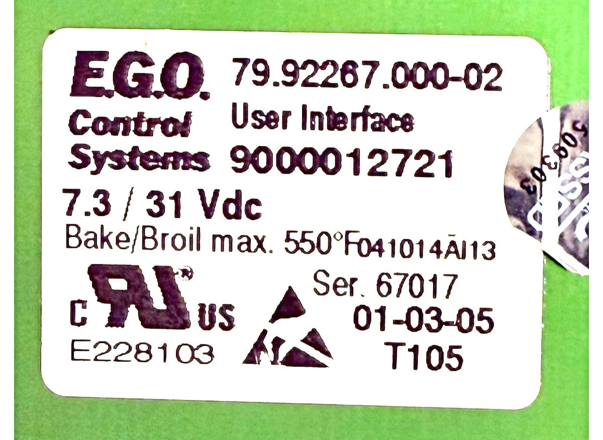 OEM Replacement for Bosch Range Control 9000012721