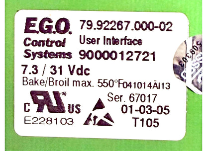 OEM Replacement for Bosch Range Control 9000012721