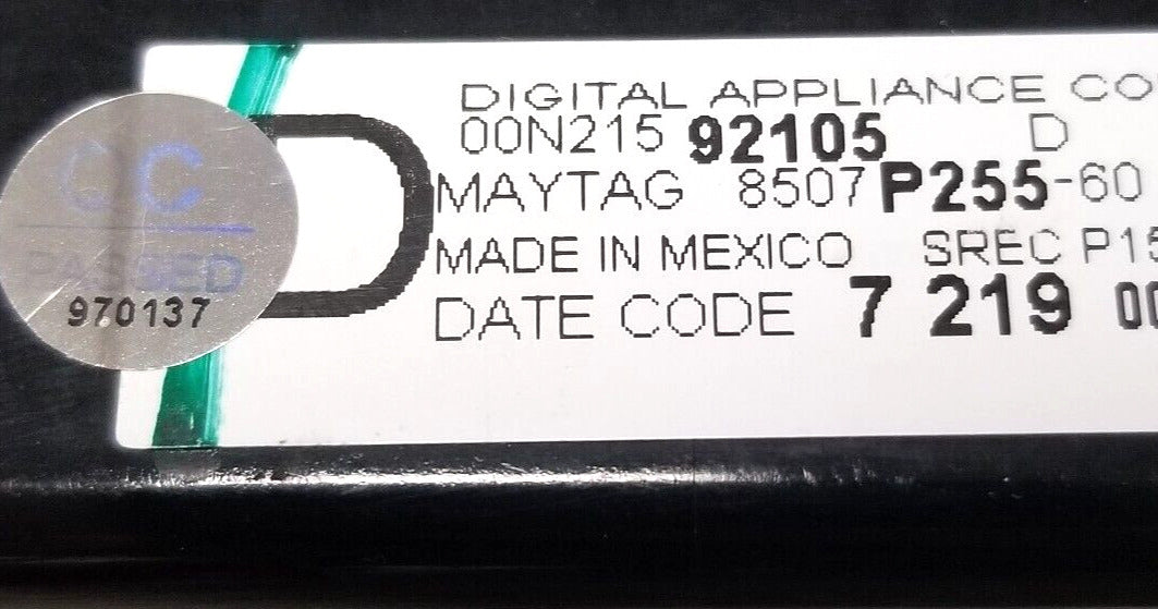 OEM Replacement for Whirlpool Range Control 8507P255-60
