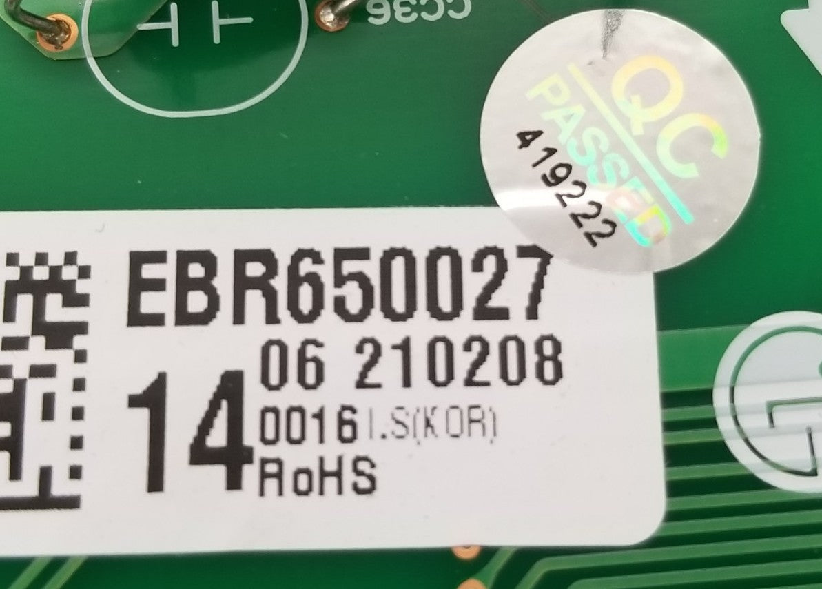 New OEM Replacement for LG Fridge Control Board EBR65002714