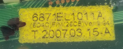 Genuine OEM Replacement for LG Dryer Display Control 6871EL1011A