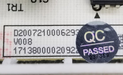 OEM Replacement for Midea Washer Control 17138000020922
