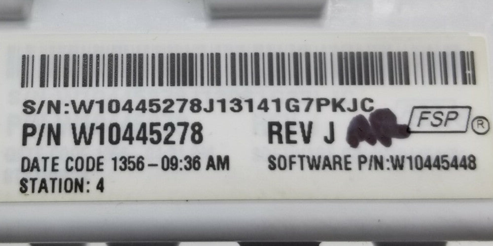 OEM Replacement for Whirlpool Washer Control W10445278