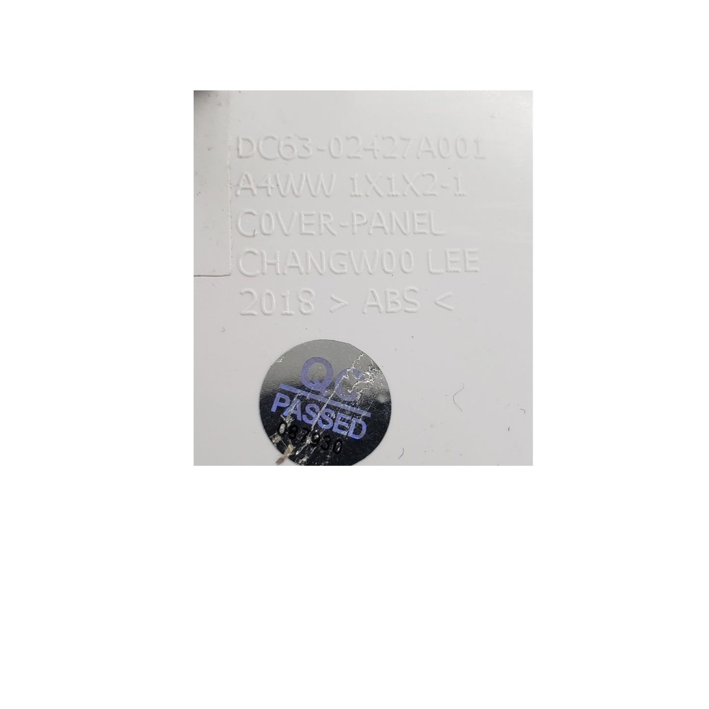 Replacement for Samsung Washer Cover Panel DC63-02427A