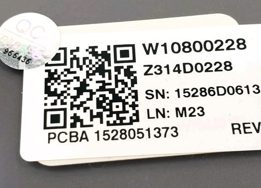 OEM Replacement for Whirlpool Dryer Control Panel W10800228