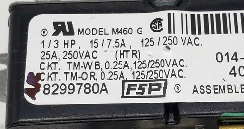 OEM Replacement for Whirlpool Dryer Timer 8299780A
