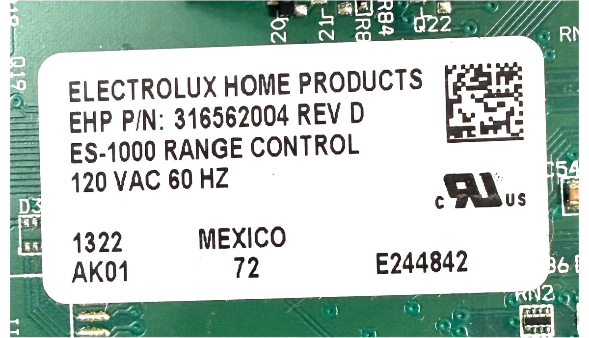 OEM Replacement for Frigidaire Range Control 316562004