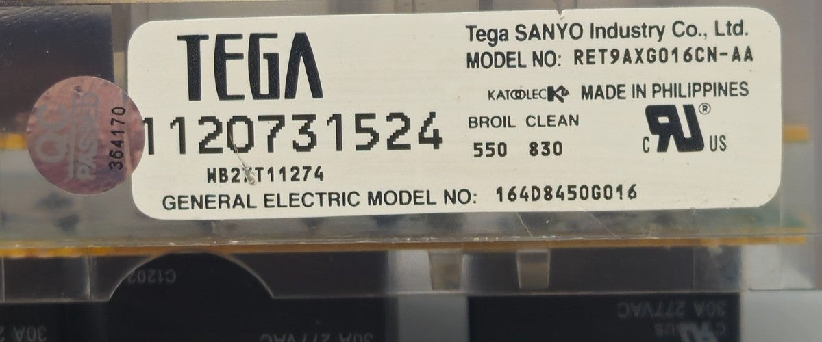 OEM Replacement for GE Oven Control Board 164D8450G016 WB27X11274