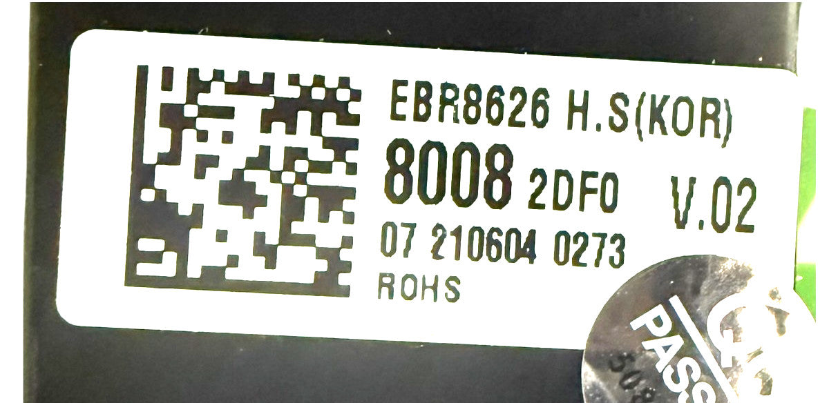 OEM Replacement for LG Dryer Interface Control EBR86268008
