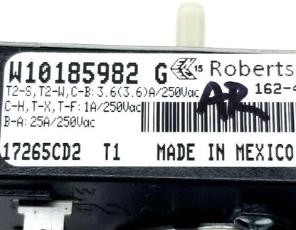 Replacement for Whirlpool Dryer Timer W10185982G W10185982   ~   ~