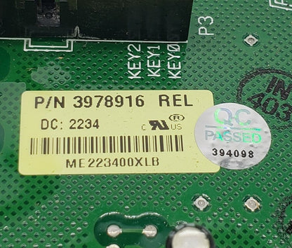 OEM Replacement for Whirlpool Dryer Control 3978916