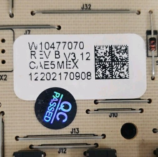 OEM Replacement for Whirlpool Oven Control Board W10477070