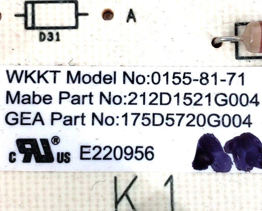 OEM Replacement for GE Dryer Control 175D5720G004   ~ ~