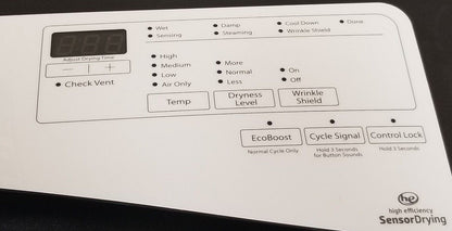 OEM Replacement for Whirlpool Dryer Control Panel W10891930