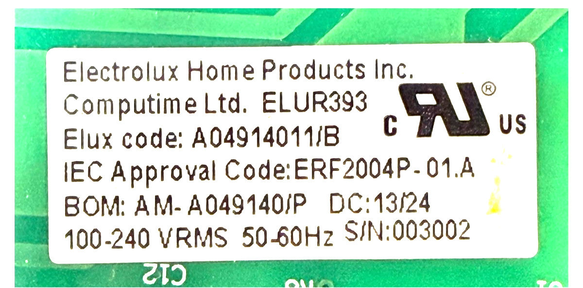 OEM Replacement for Frigidaire Fridge Control A04914011