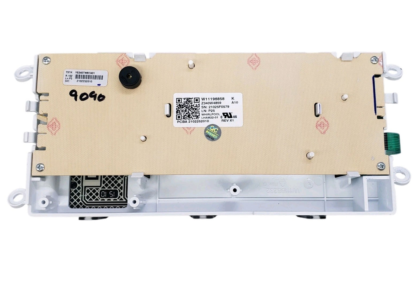 OEM Replacement for Whirlpool Washer Control W11196858