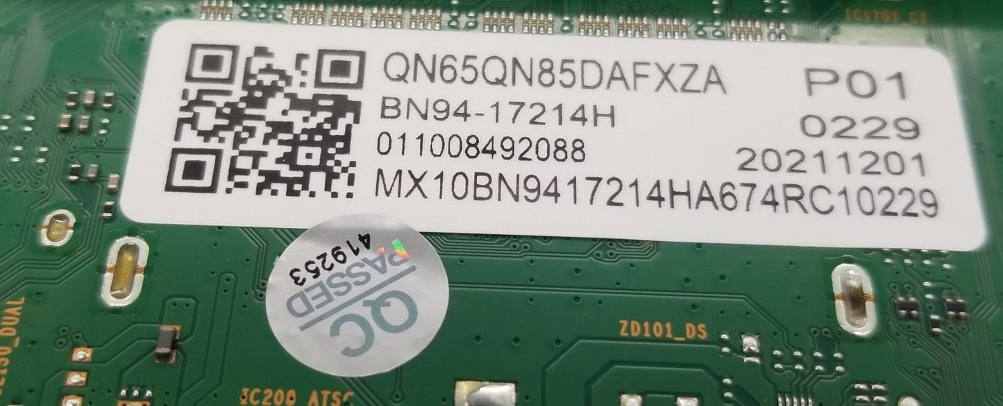 New OEM Replacement for Samsung Control Board BN94-00058M 1-Yr