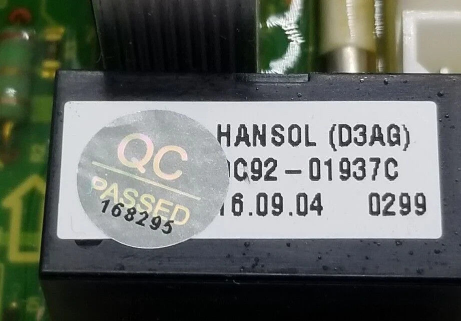 OEM  Replacement for Samsung Washer Control Board DC92-01938E