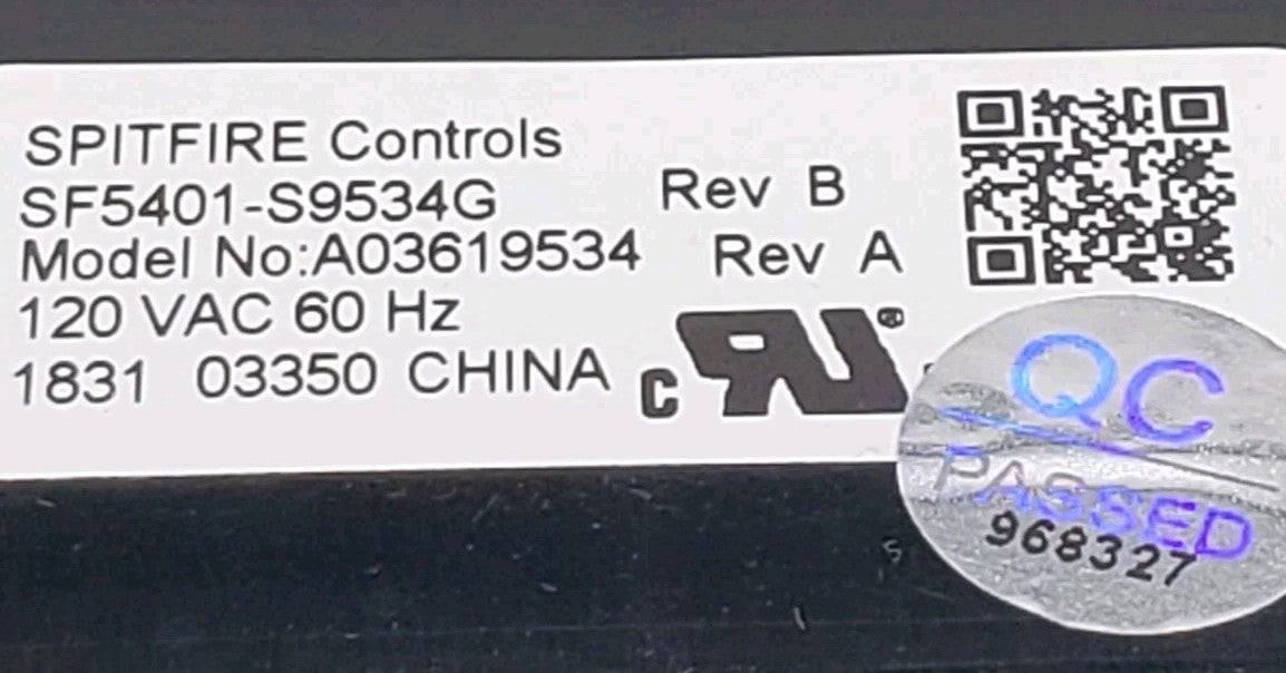 OEM Replacement for Frigidaire Oven Control  A03619534