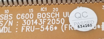 OEM Replacement for Bosch Refrigerator Control Board 30143F2050